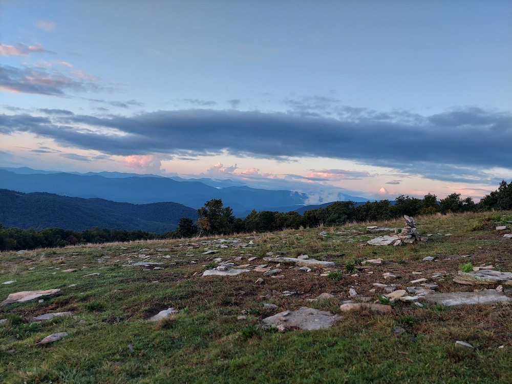 Top of Bearwallow Mountain Trail