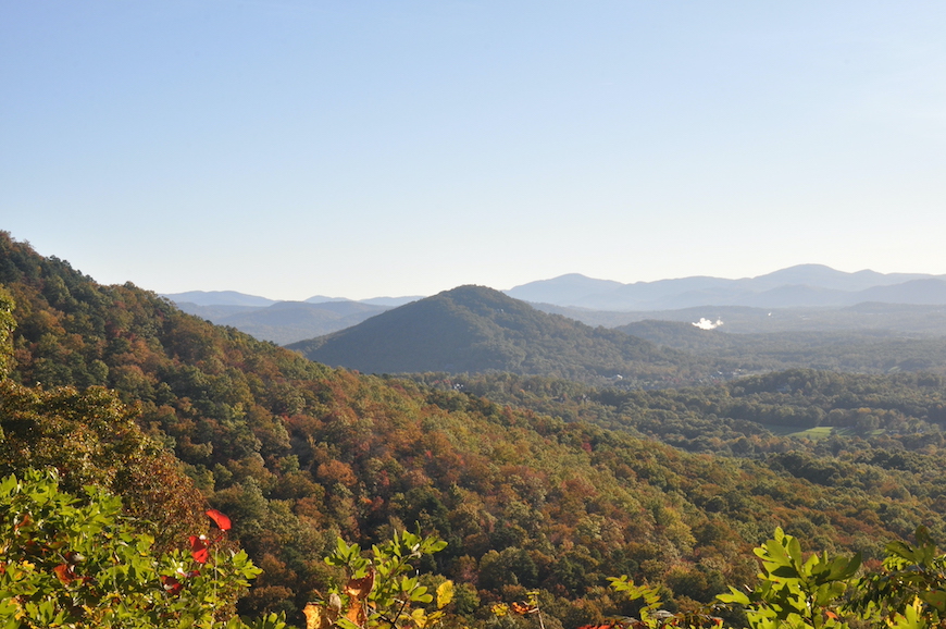 Fall foliage on the Blue Ridge Mountains