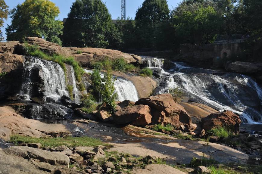 Falls Park on the Reedy waterfalls