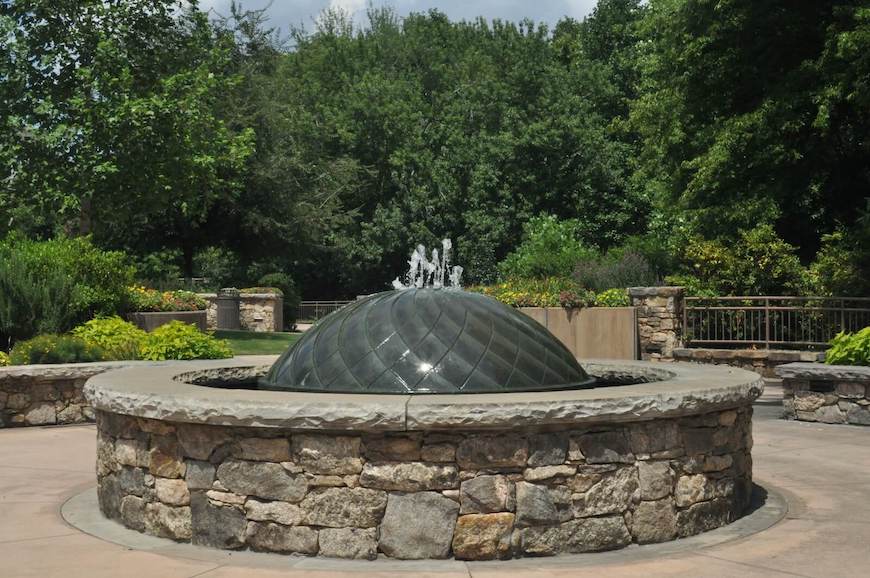 Sunflower Fountain in Pedrick's Garden