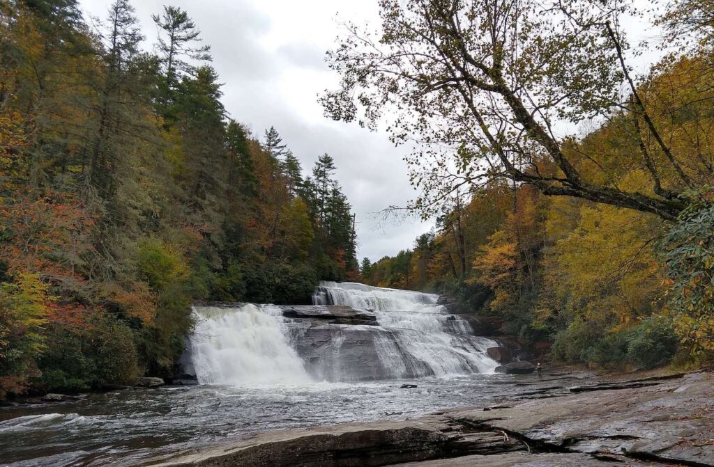 Base of Triple Falls in DuPont State Forest